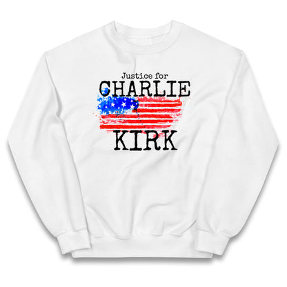 Justice For Charlie Kirk Kids Jumper