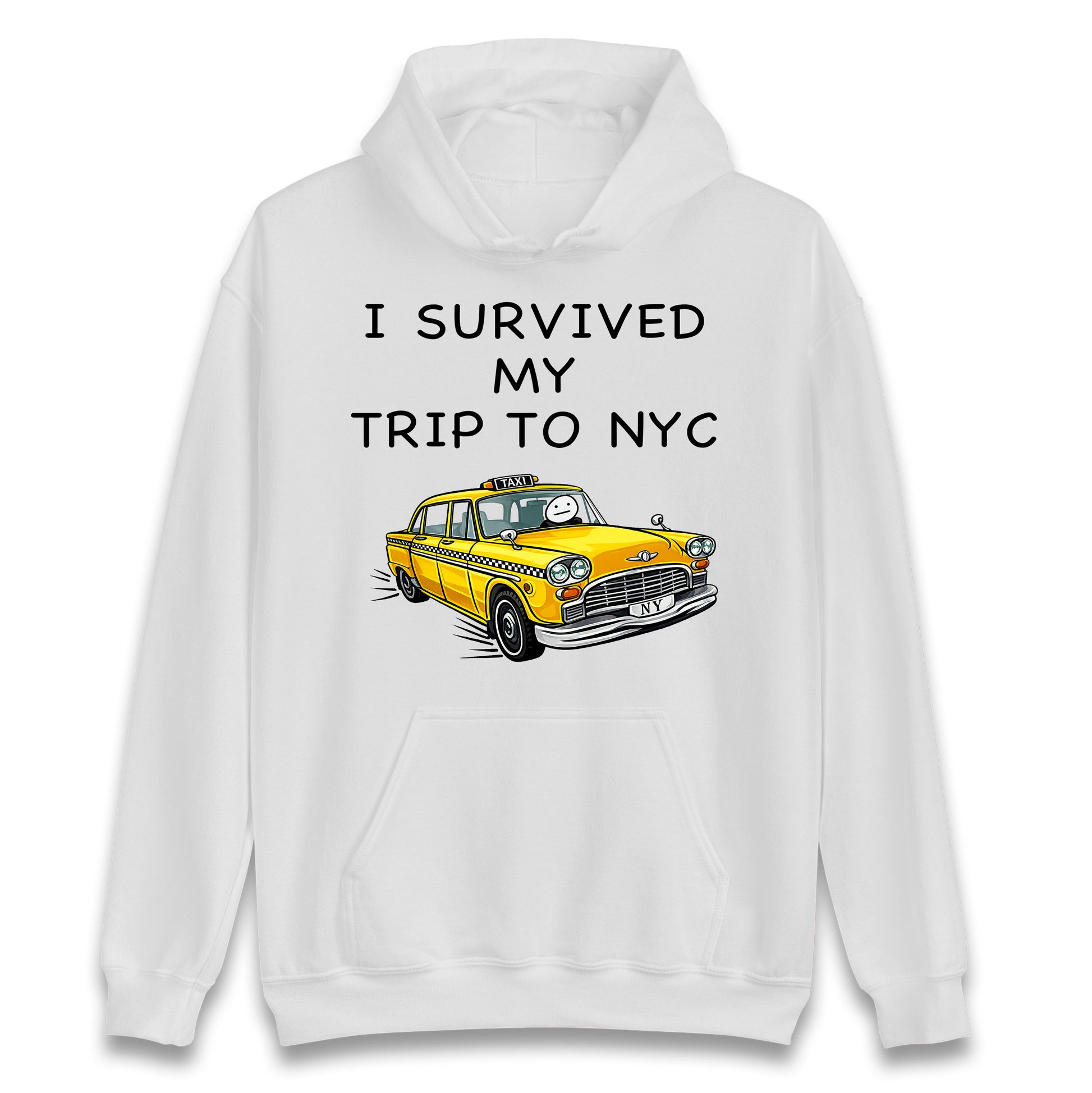 I Survived My Trip To NYC Yellow Taxi Hoodie