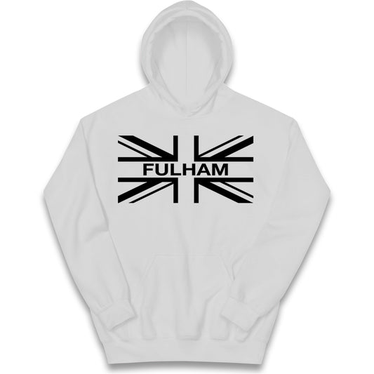 Fulham Football Flag Kids Hoodie