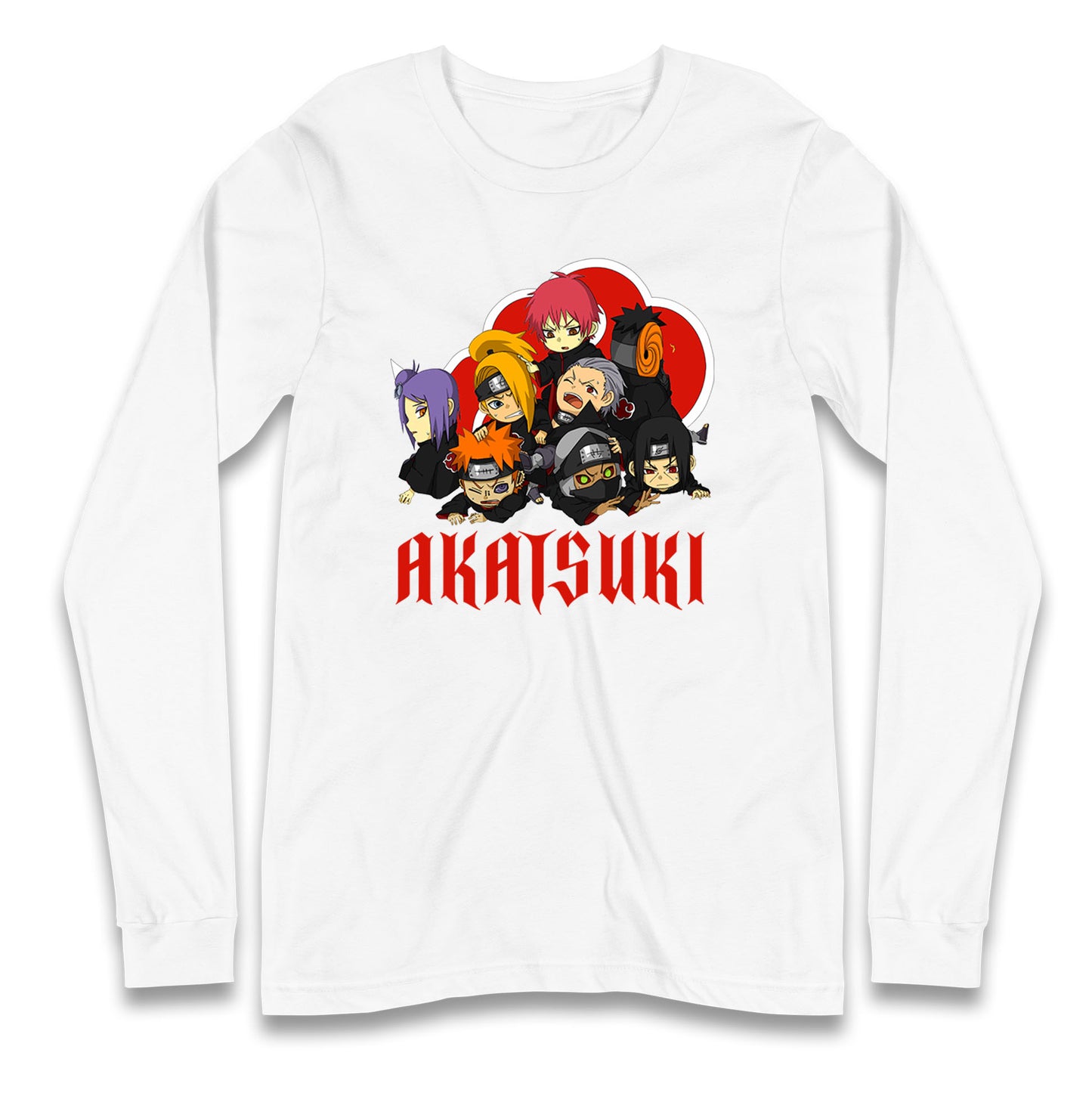naruto shippuden akatsuki long sleeve t shirt