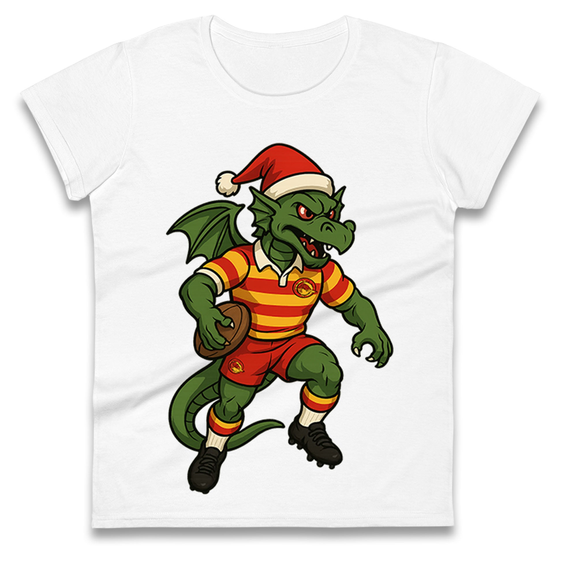 Catalans Dragons Christmas Ladies T Shirt