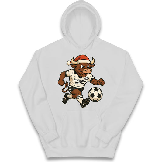 Retro Hereford Christmas Kids Hoodie
