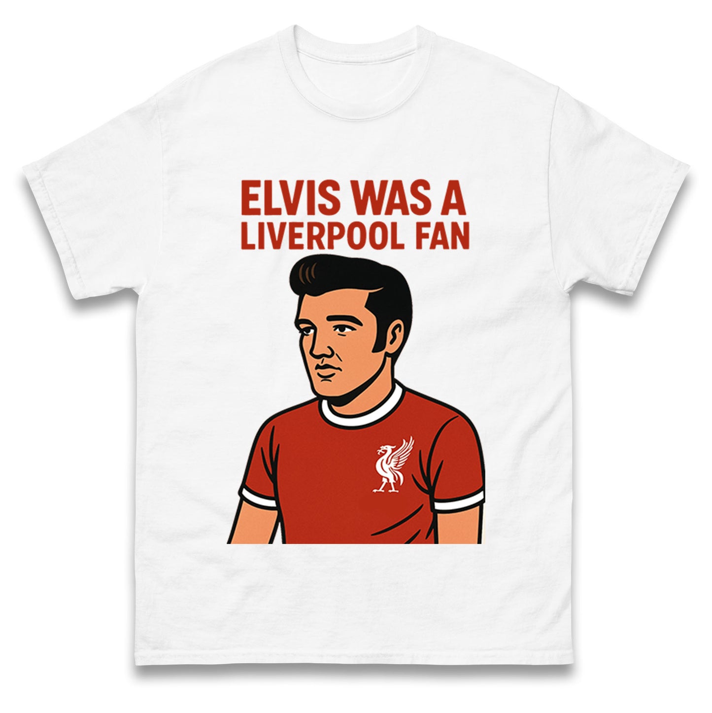 Elvis Presley Liverpool Football T Shirt