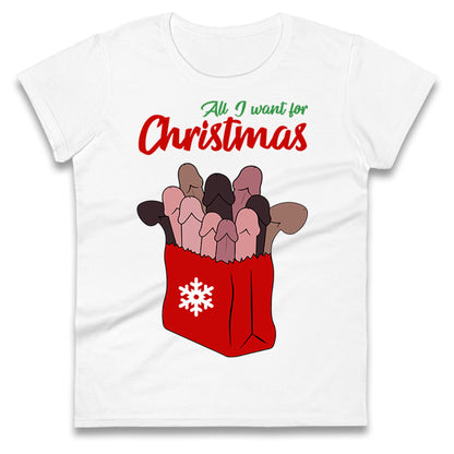 All I Want For Christmas Santa Bag Funny T Shirt