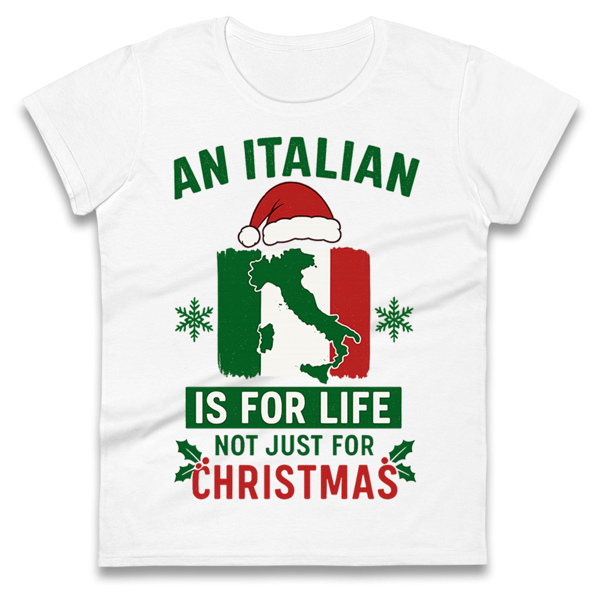 Italian Christmas Ladies T Shirt