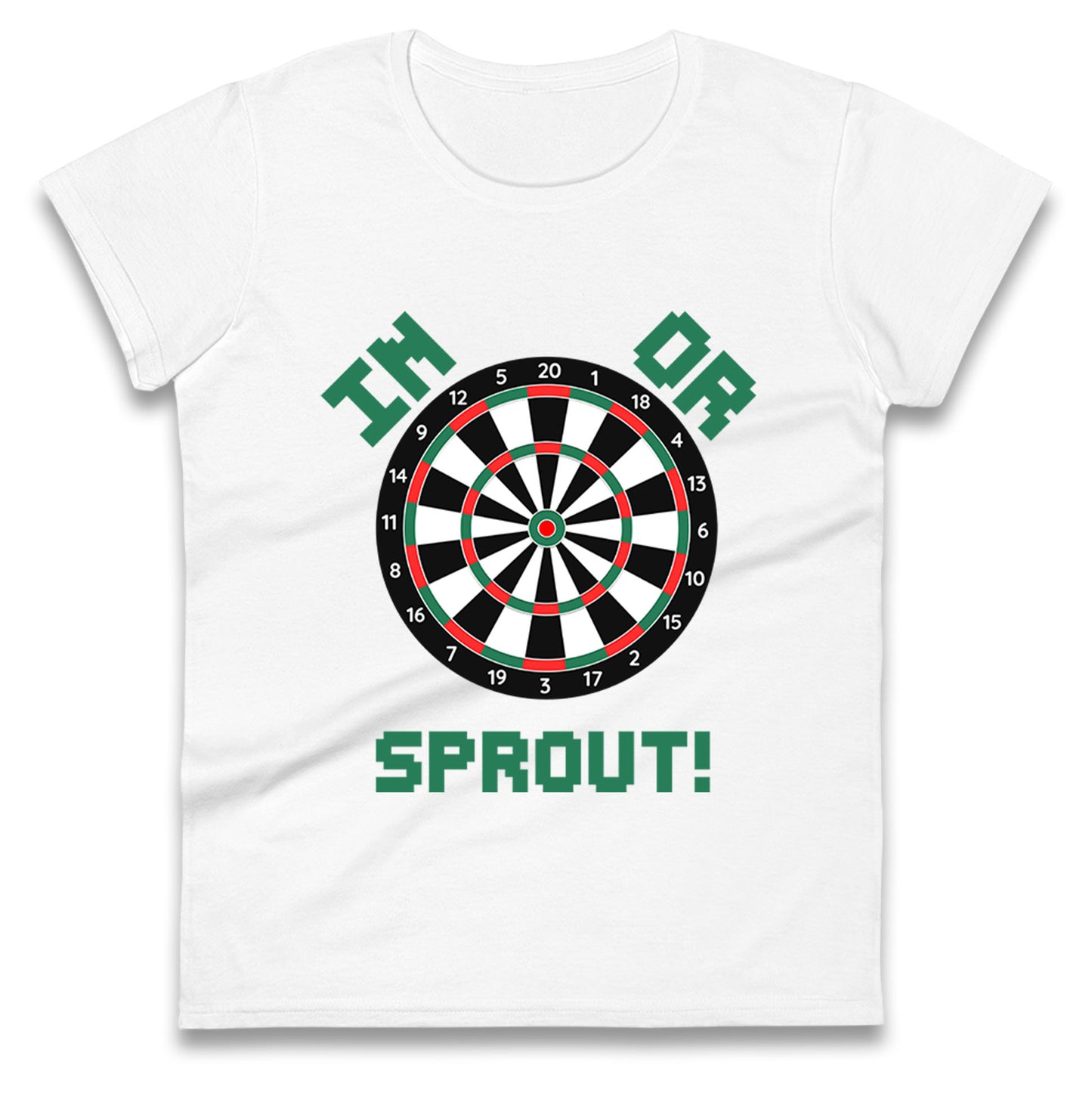 dartboard christmas womens t shirt