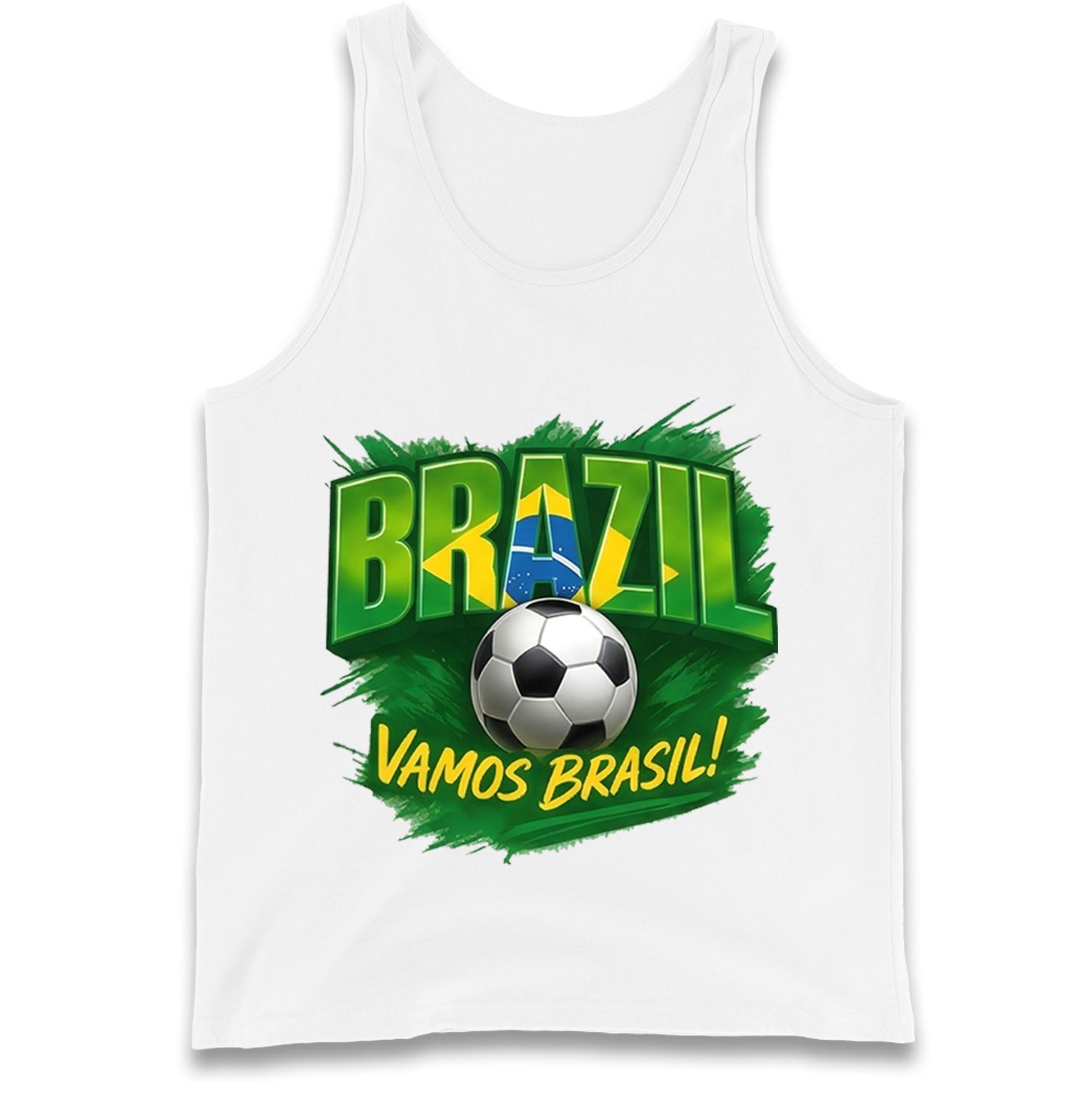 Brazil Retro Football Tank Top 