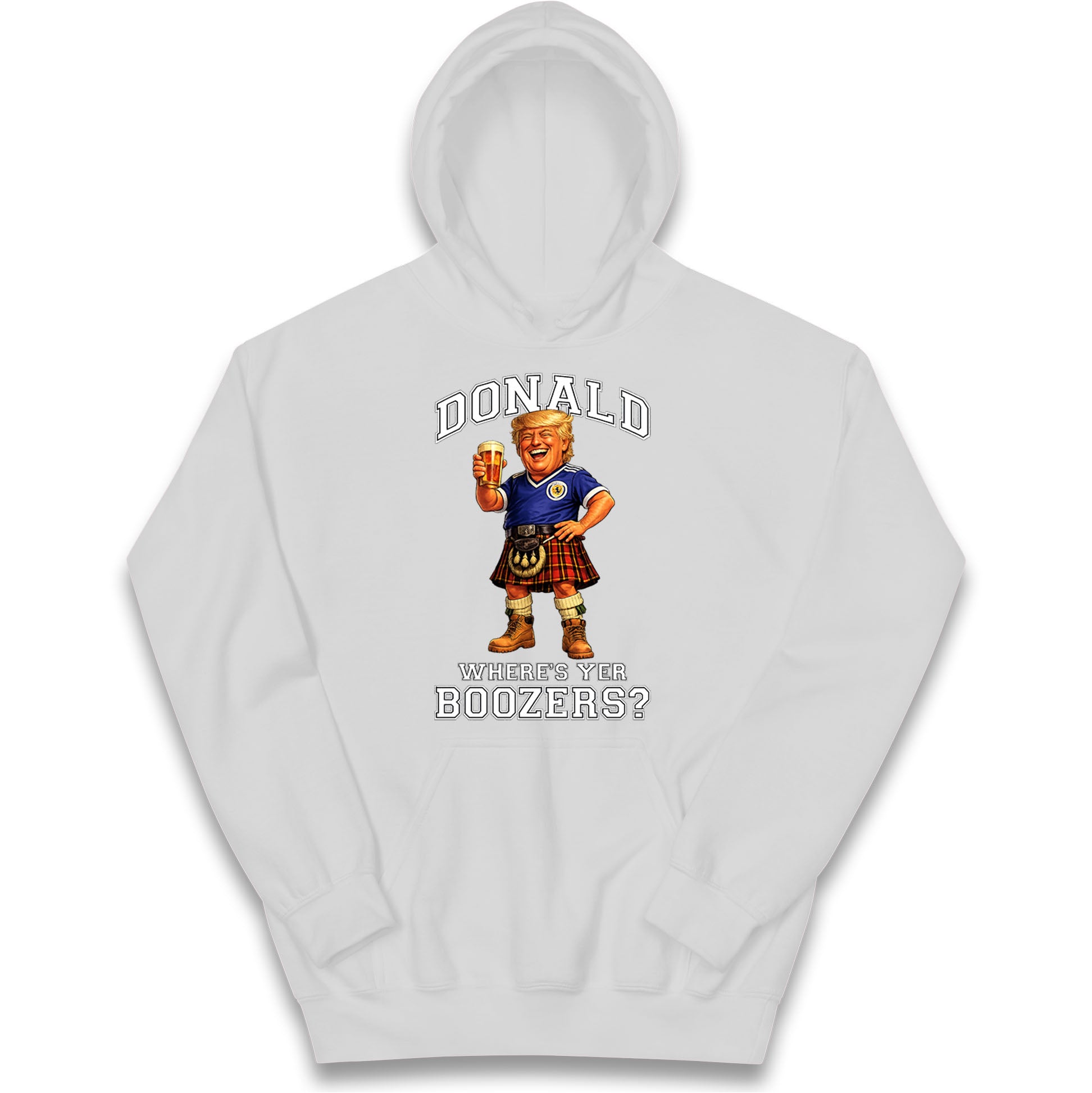 Donald Trump Scotland World Cup Kids Hoodie