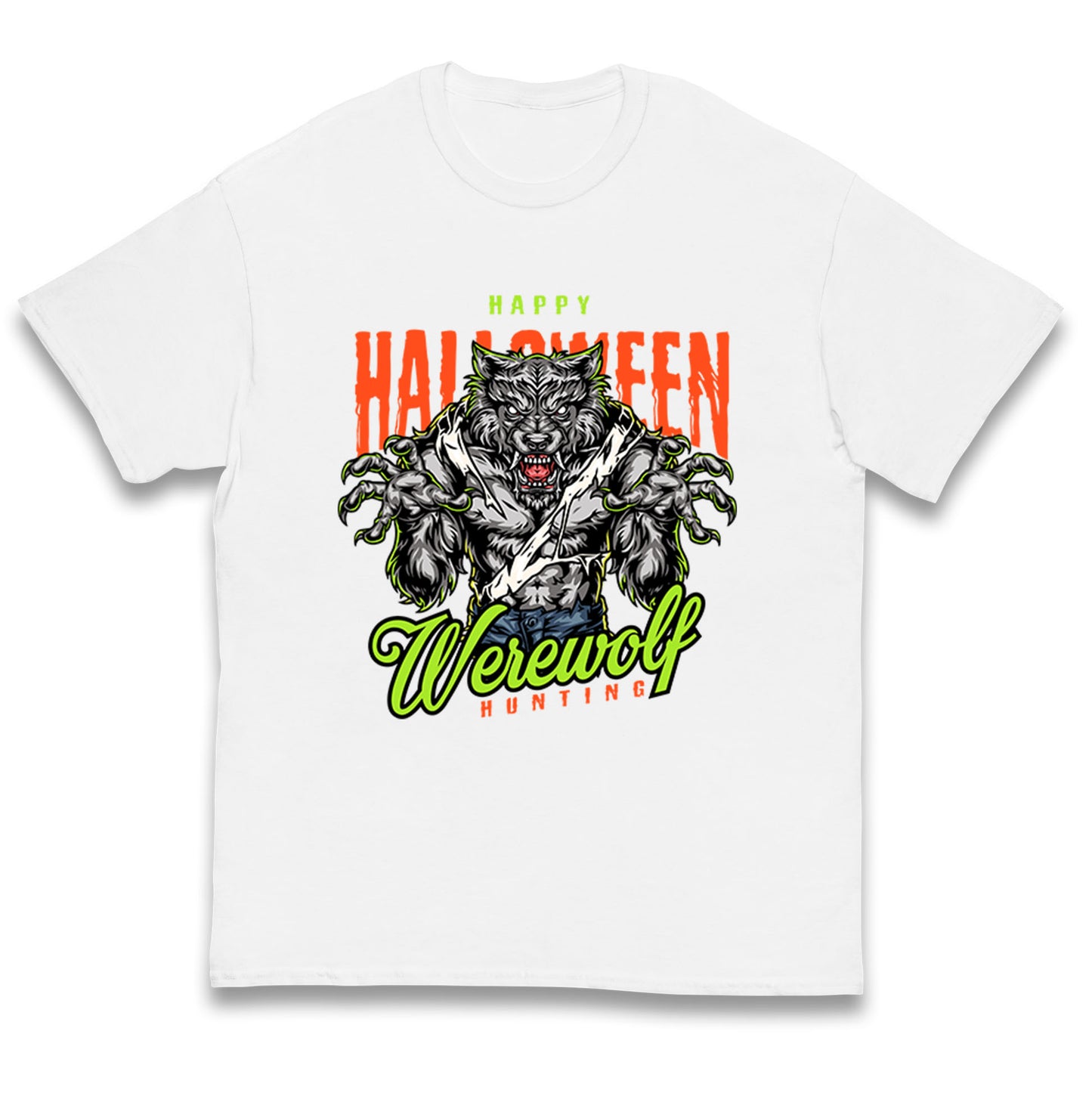 Halloween Werewolf Kids T Shirt