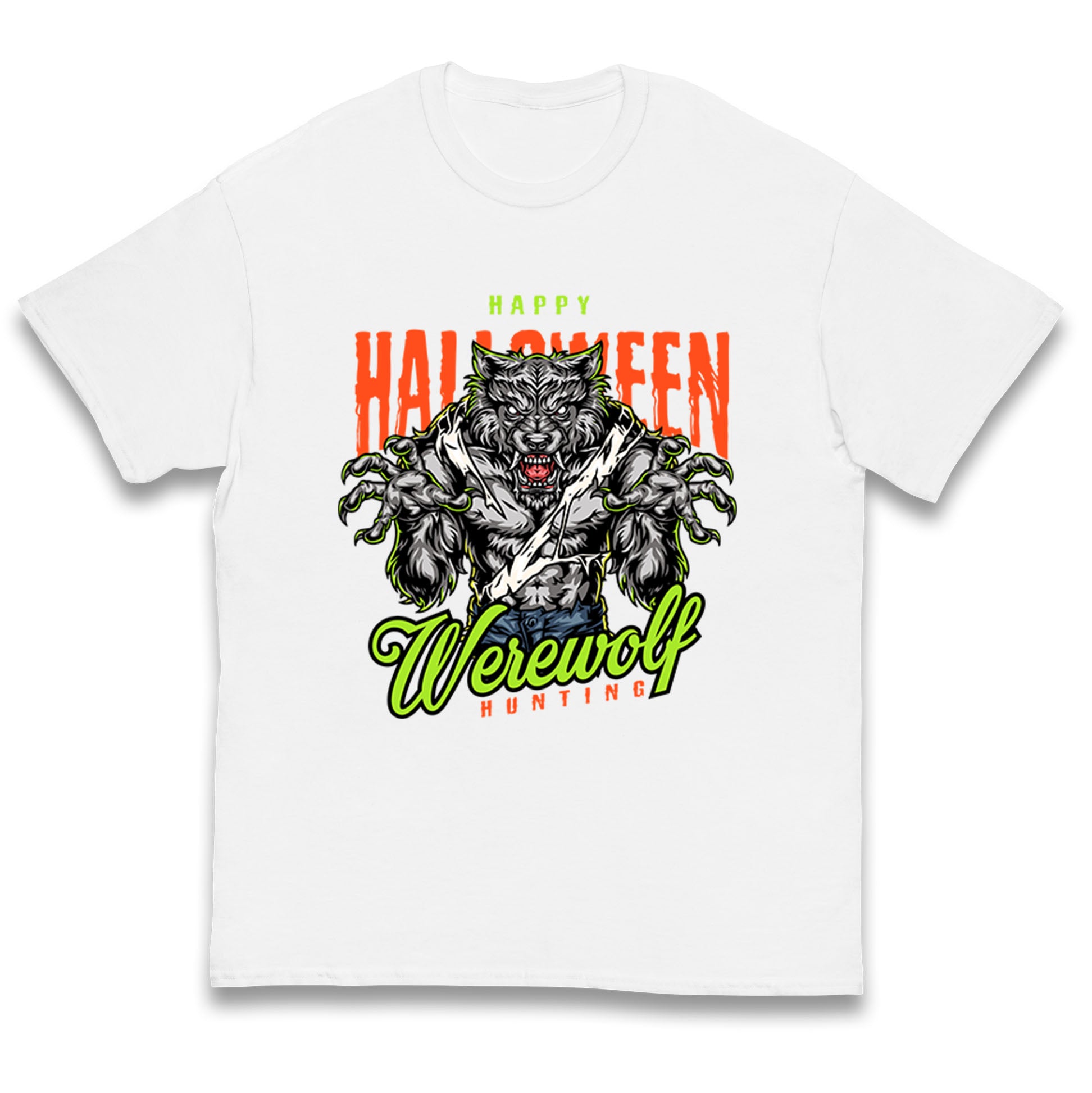 Halloween Werewolf Kids T Shirt