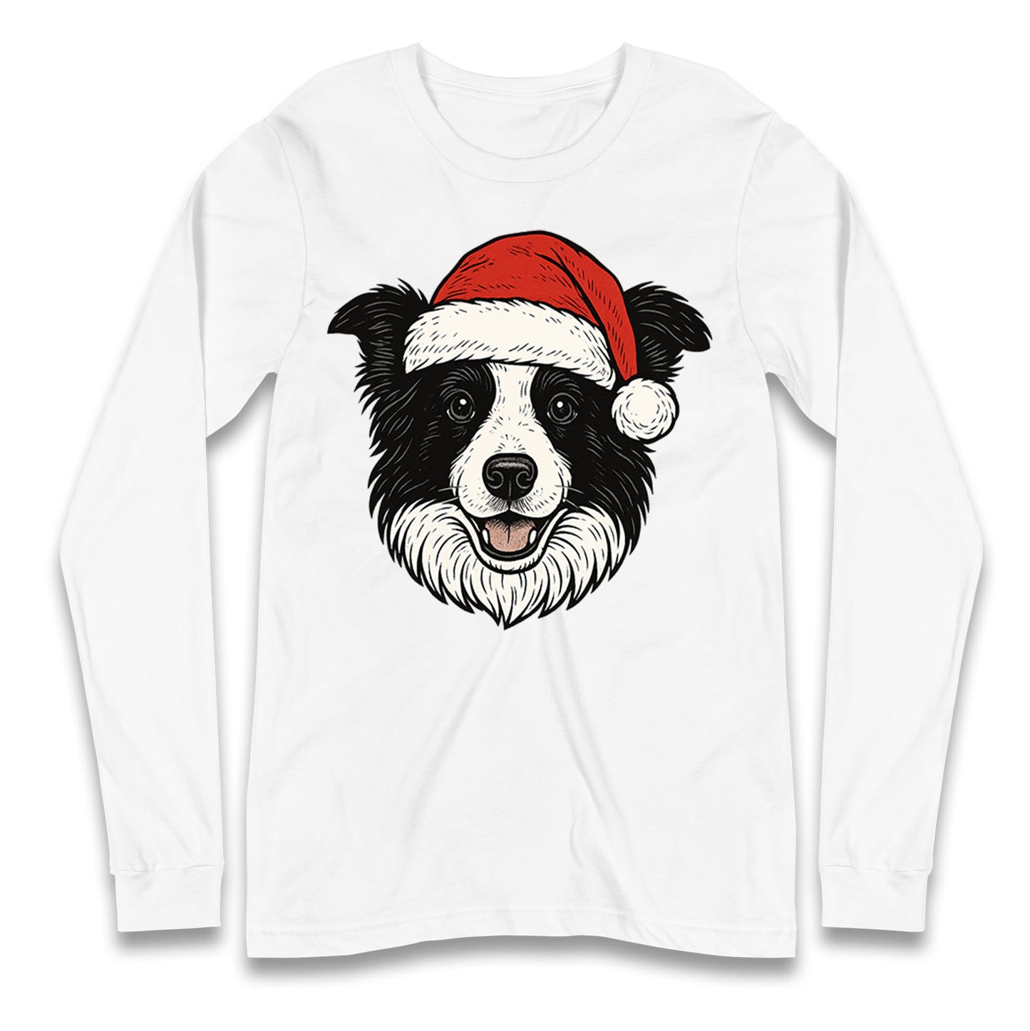 Border Collie Christmas Longsleeve T Shirt