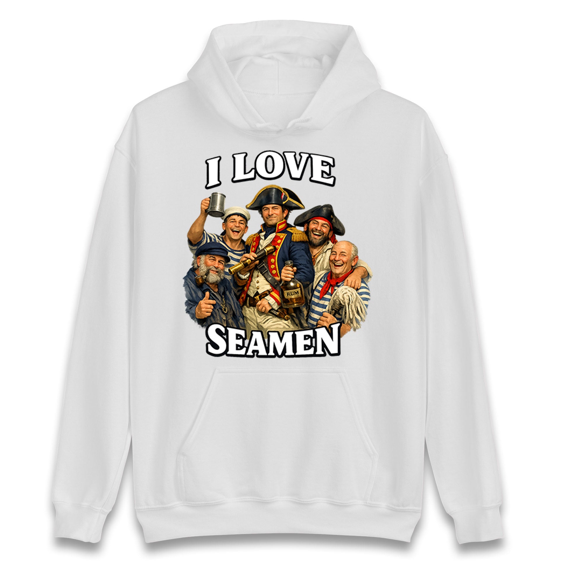 I Love Seamen Funny Cringe Meme Offensive  Hoodie