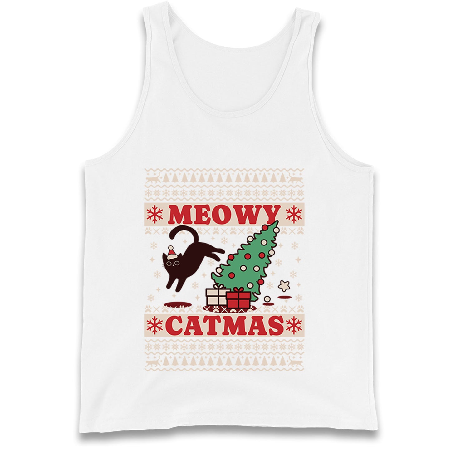 Christmas Cat Tank Top