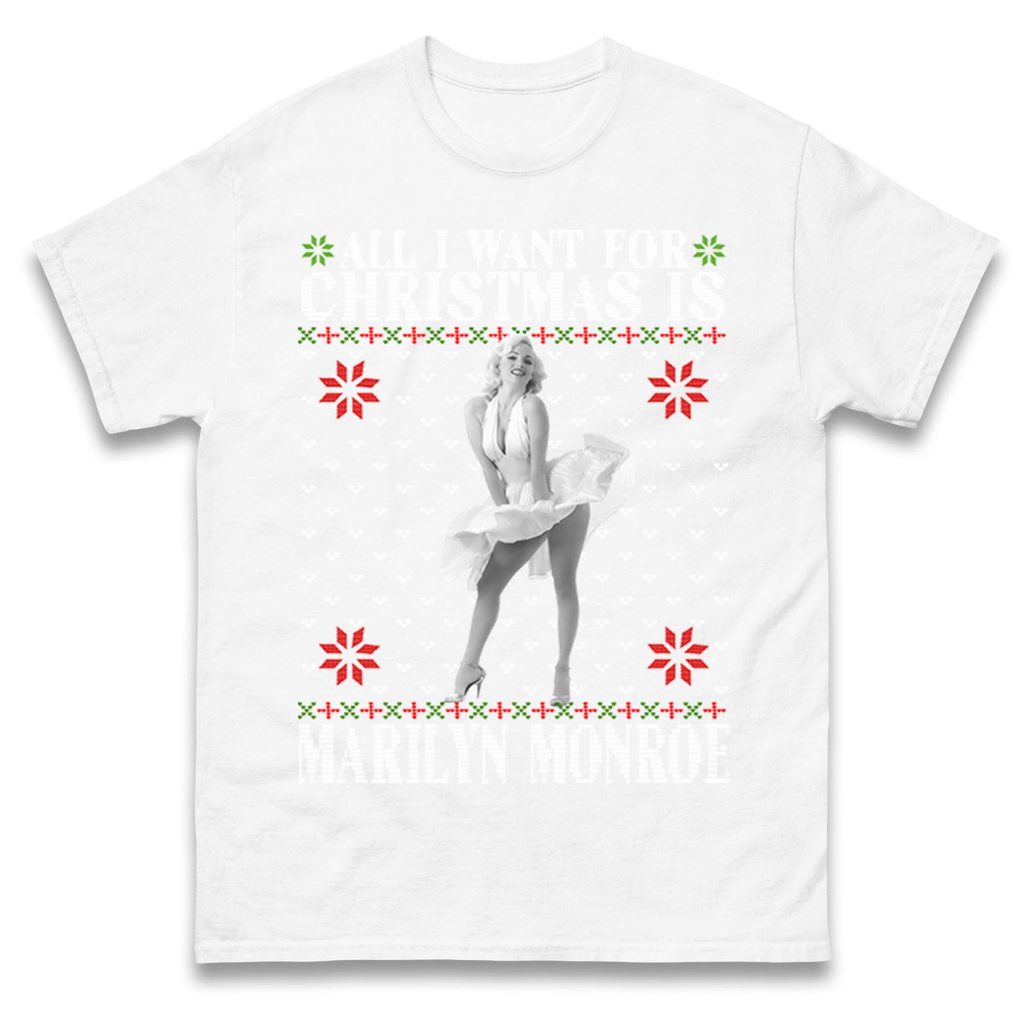 marilyn monroe christmas t shirt