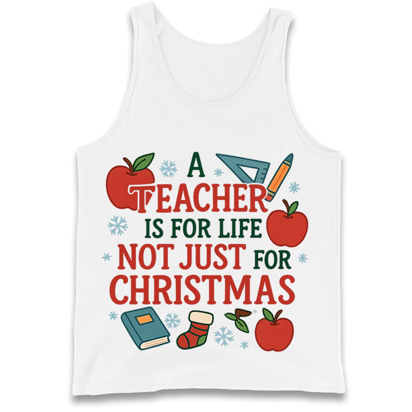 Teacher Christmas Tank Top 