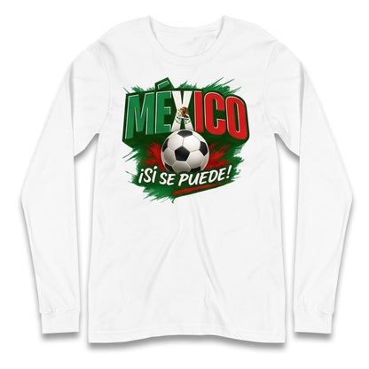 Mexico Retro World Cup Longsleeve T Shirt 