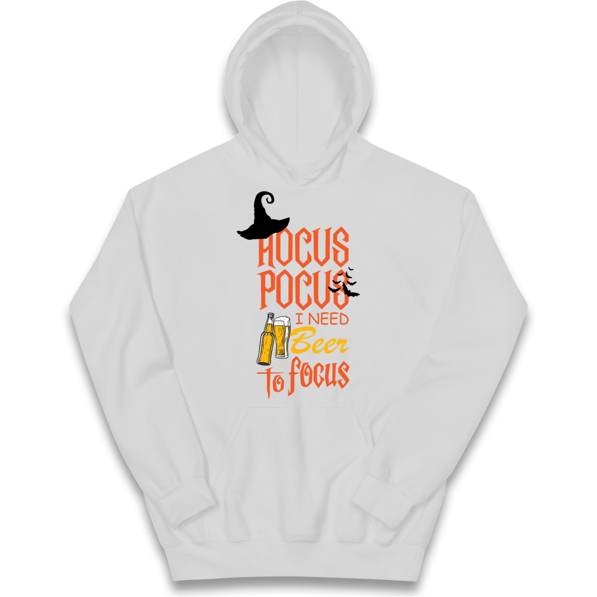 Hocus Pocus I Need Beer To Focus Halloween Hoodie
