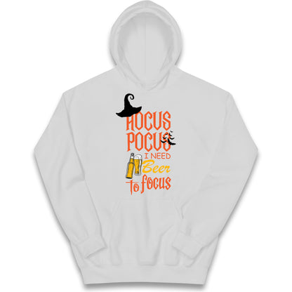 Hocus Pocus I Need Beer To Focus Halloween Hoodie
