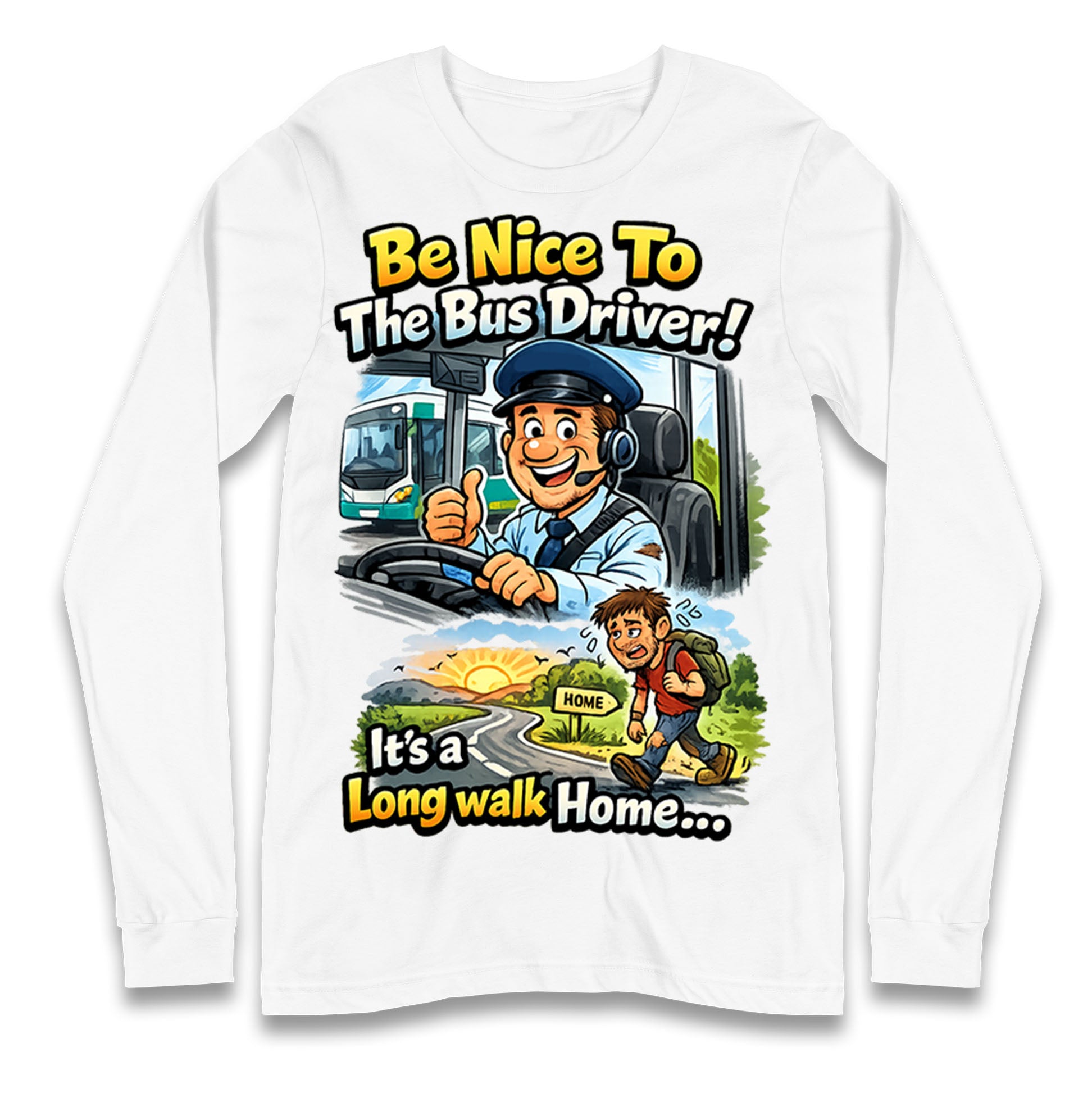 Bus Driver Longsleeve T Shirt