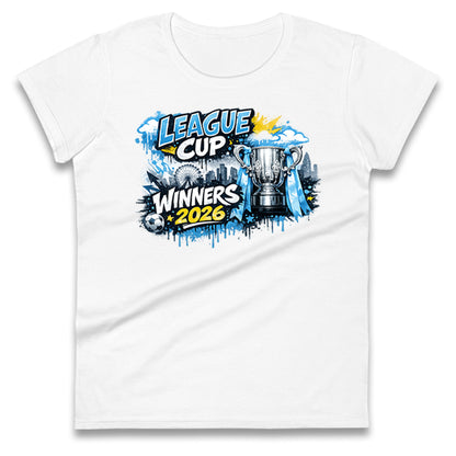 Man City League Cup Winners 2026 Ladies T Shirt