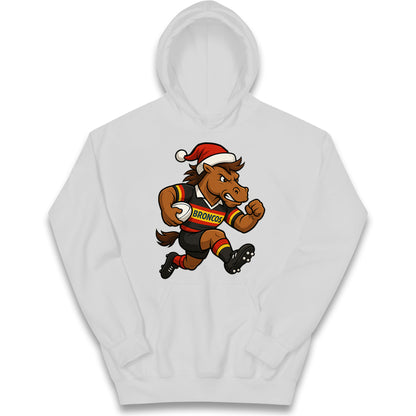 Retro London Broncos Christmas Kids Hoodie