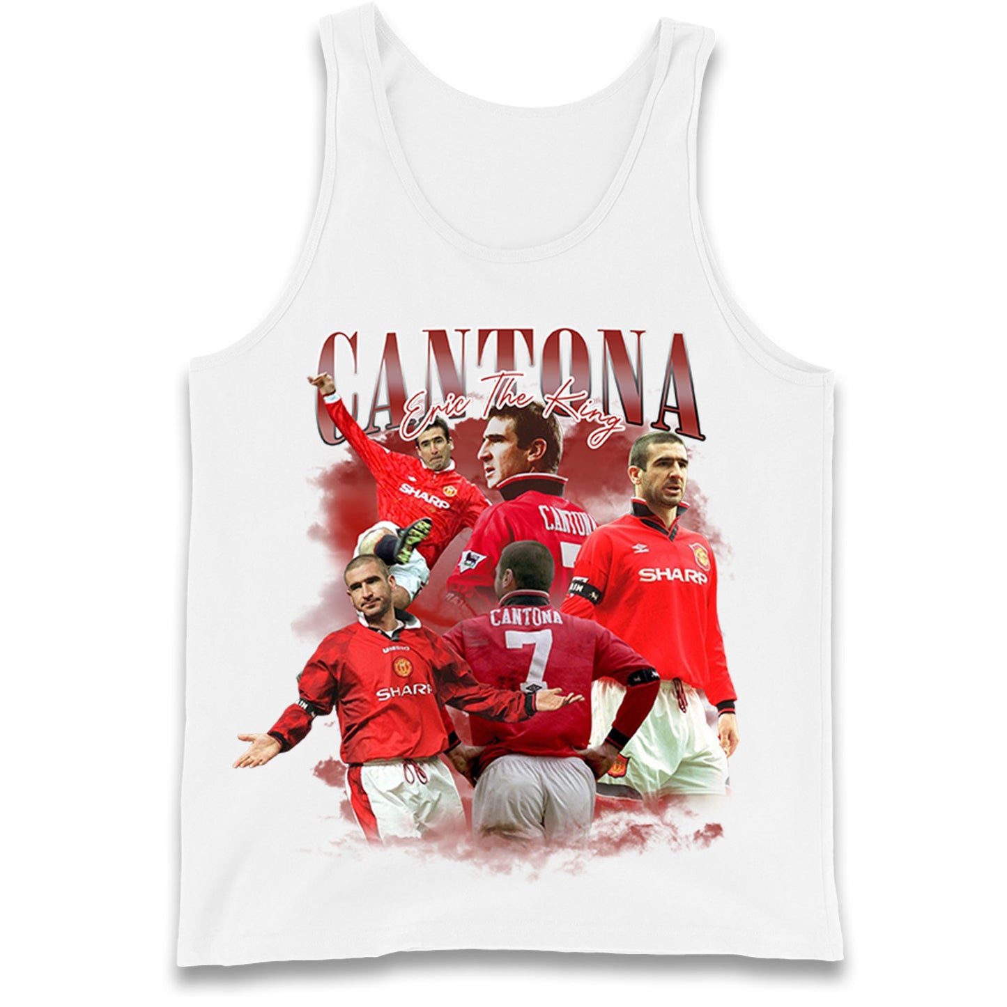 Retro Cantona Bootleg Football Tank Top