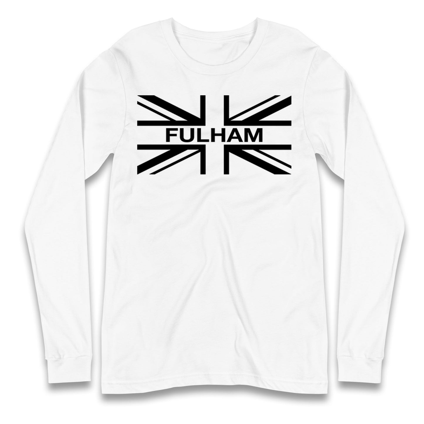 Fulham Football Flag Longsleeve T Shirt
