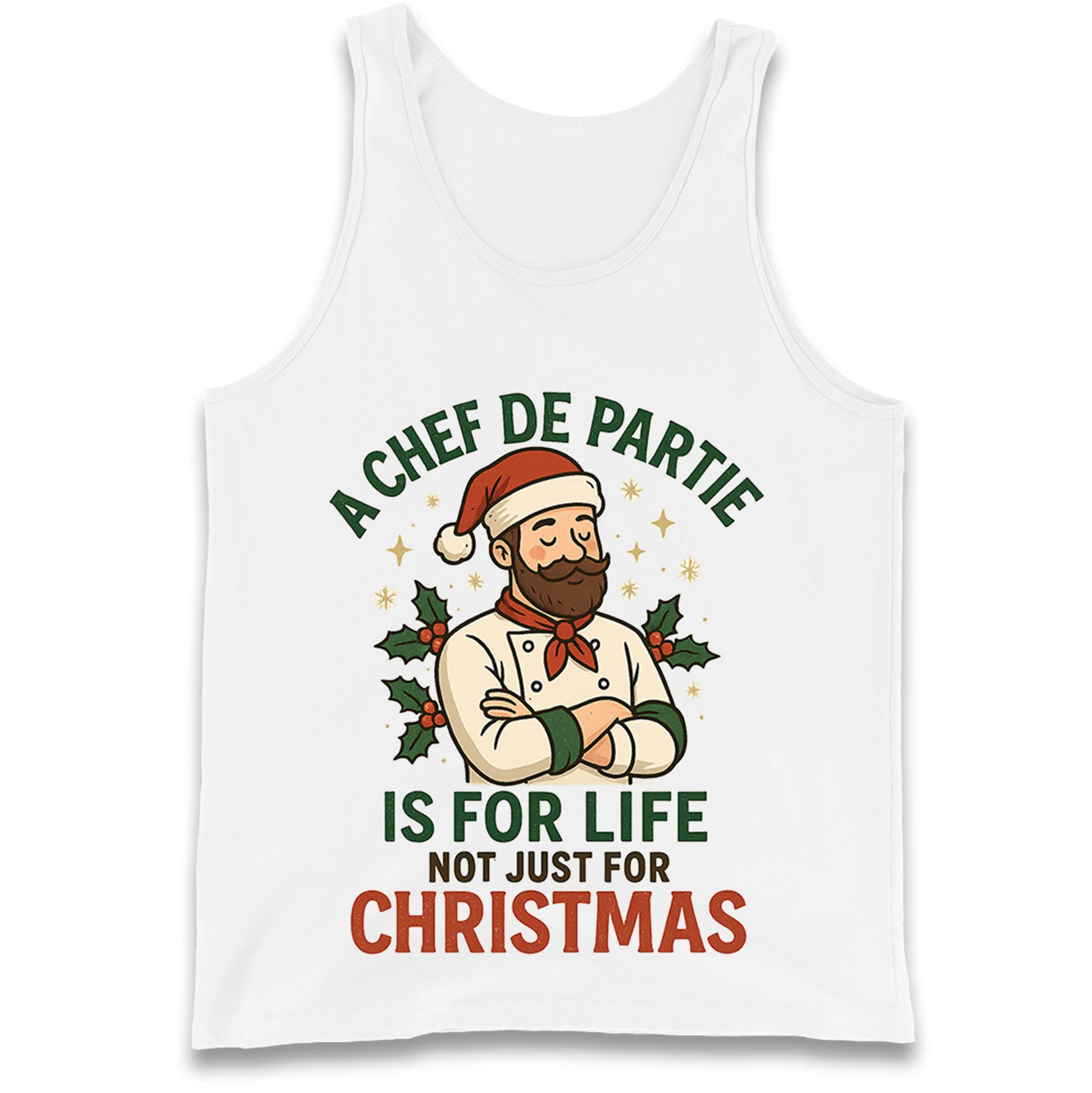 Chef De Partie Christmas Tank Top