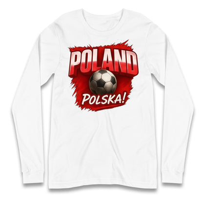 Poland Retro World Cup Longsleeve T Shirt