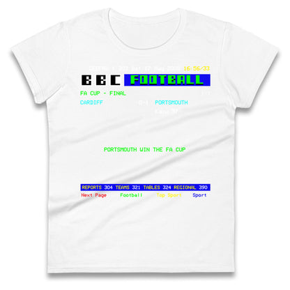 Portsmouth FA Cup Winners 2008 Ladies T Shirt