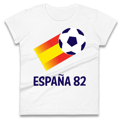 Spain 82 Naranjito Ladies T Shirt