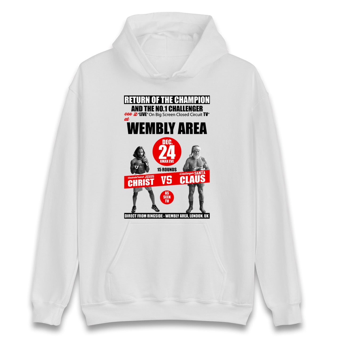 Jesus Christ Vs Santa Claus Hoodie