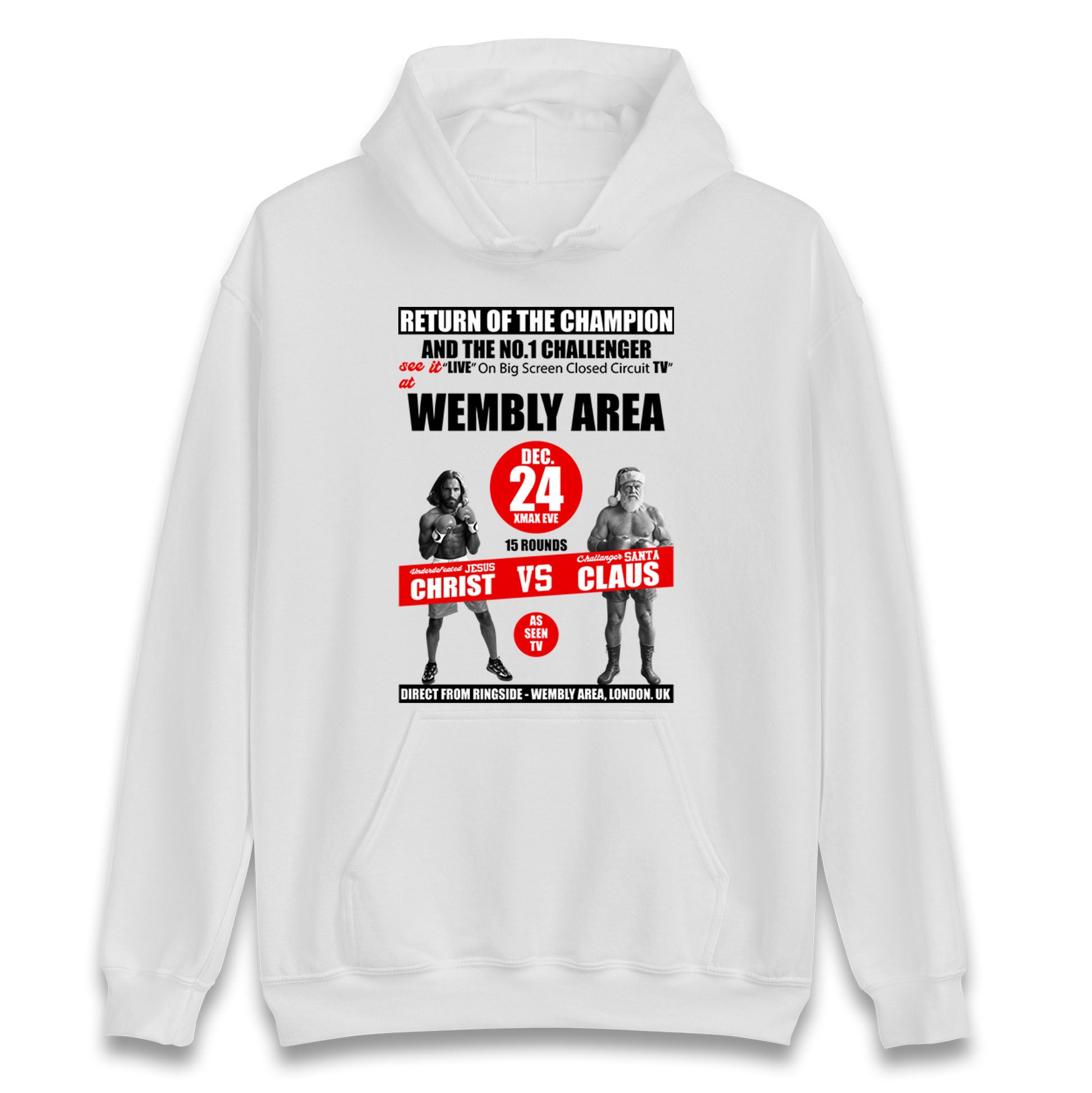 Jesus Christ Vs Santa Claus Hoodie