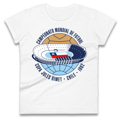 Chile 1962 Retro World Cup Ladies T Shirt 