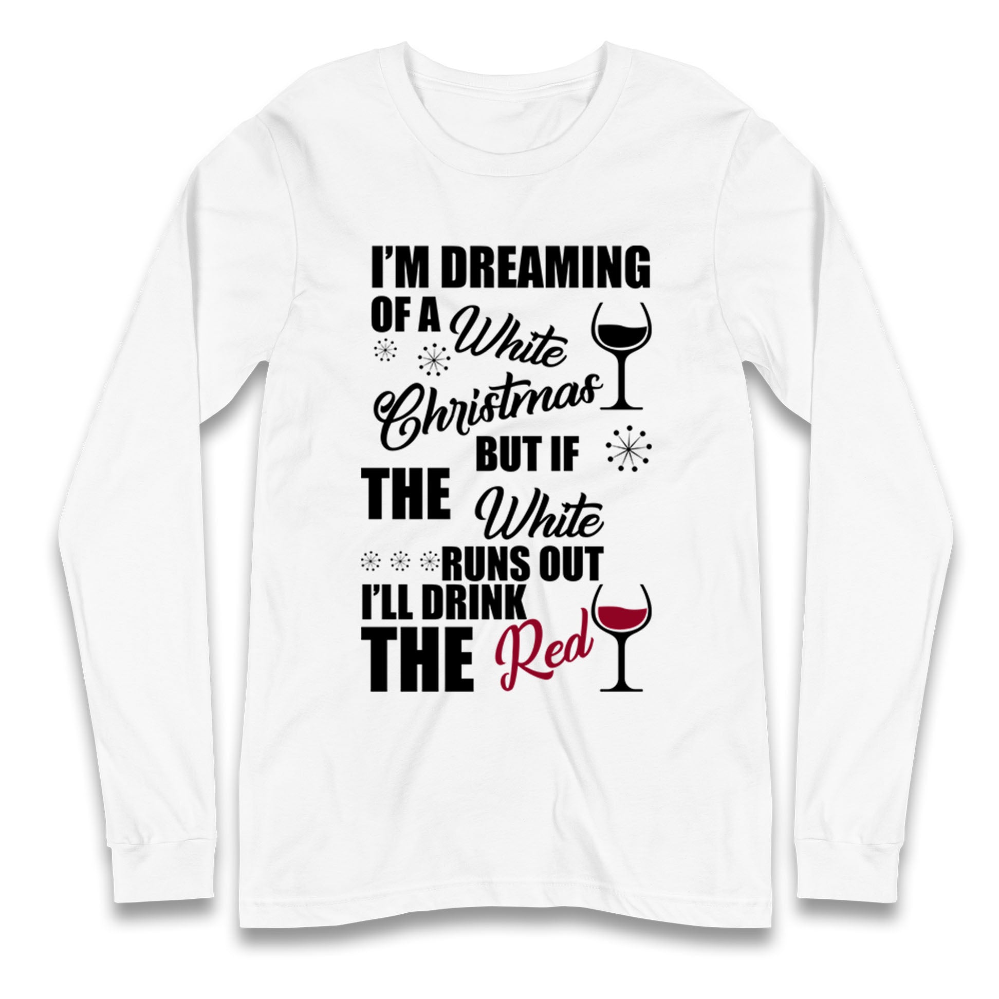Wine Christmas Longsleeve T Shirt