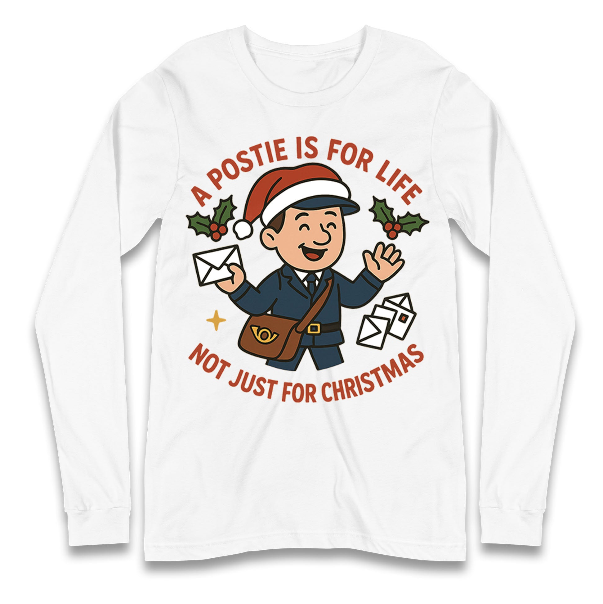 Postie Christmas Longsleeve T Shirt
