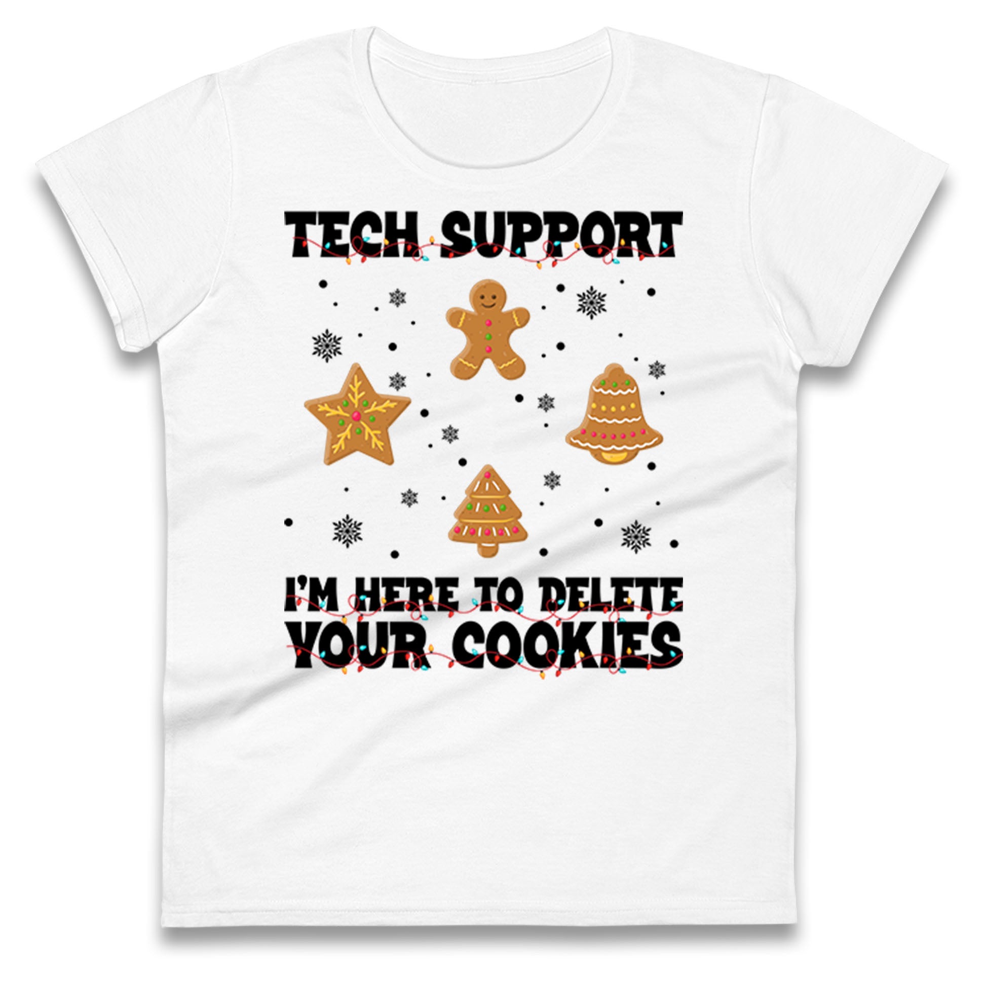 Delete Cookies Ladies T Shirt