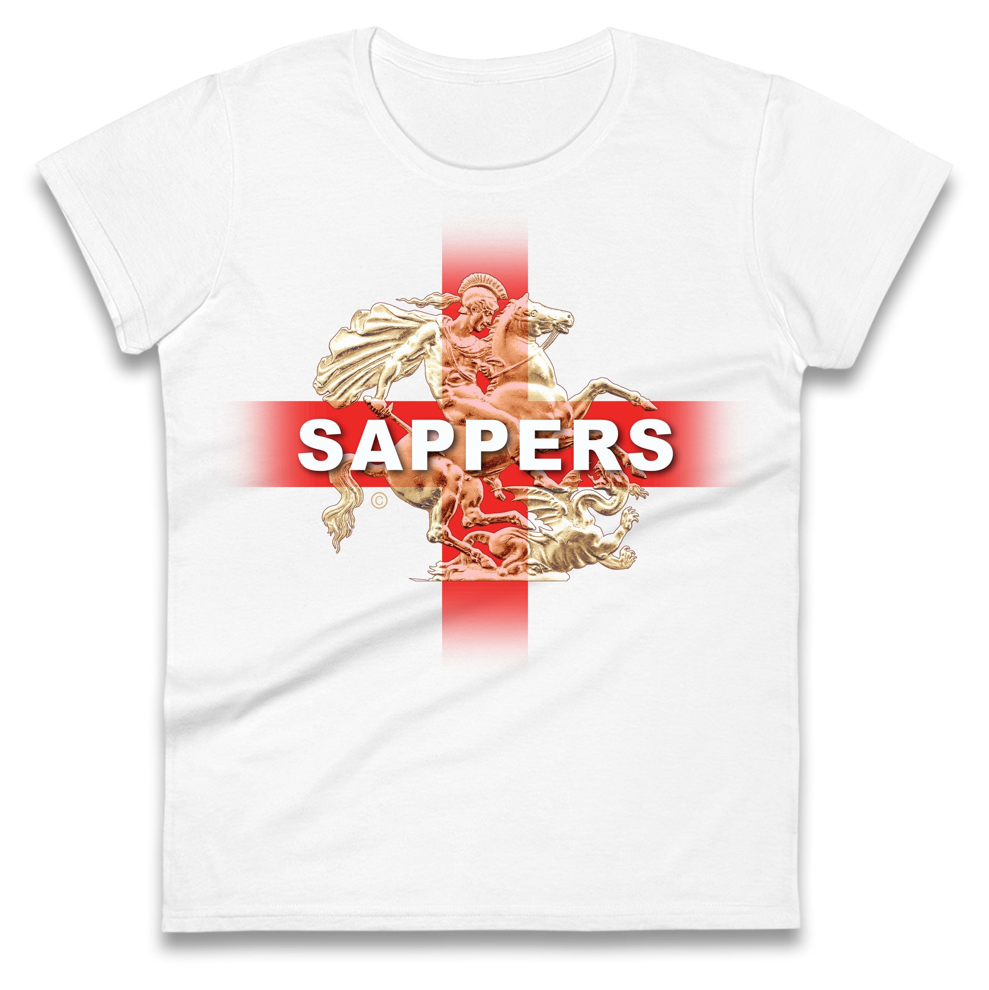 Royal Engineers Sappers England Ladies T Shirt