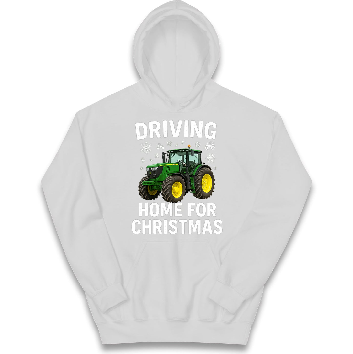 John Deere Tractor Christmas Kids Hoodie