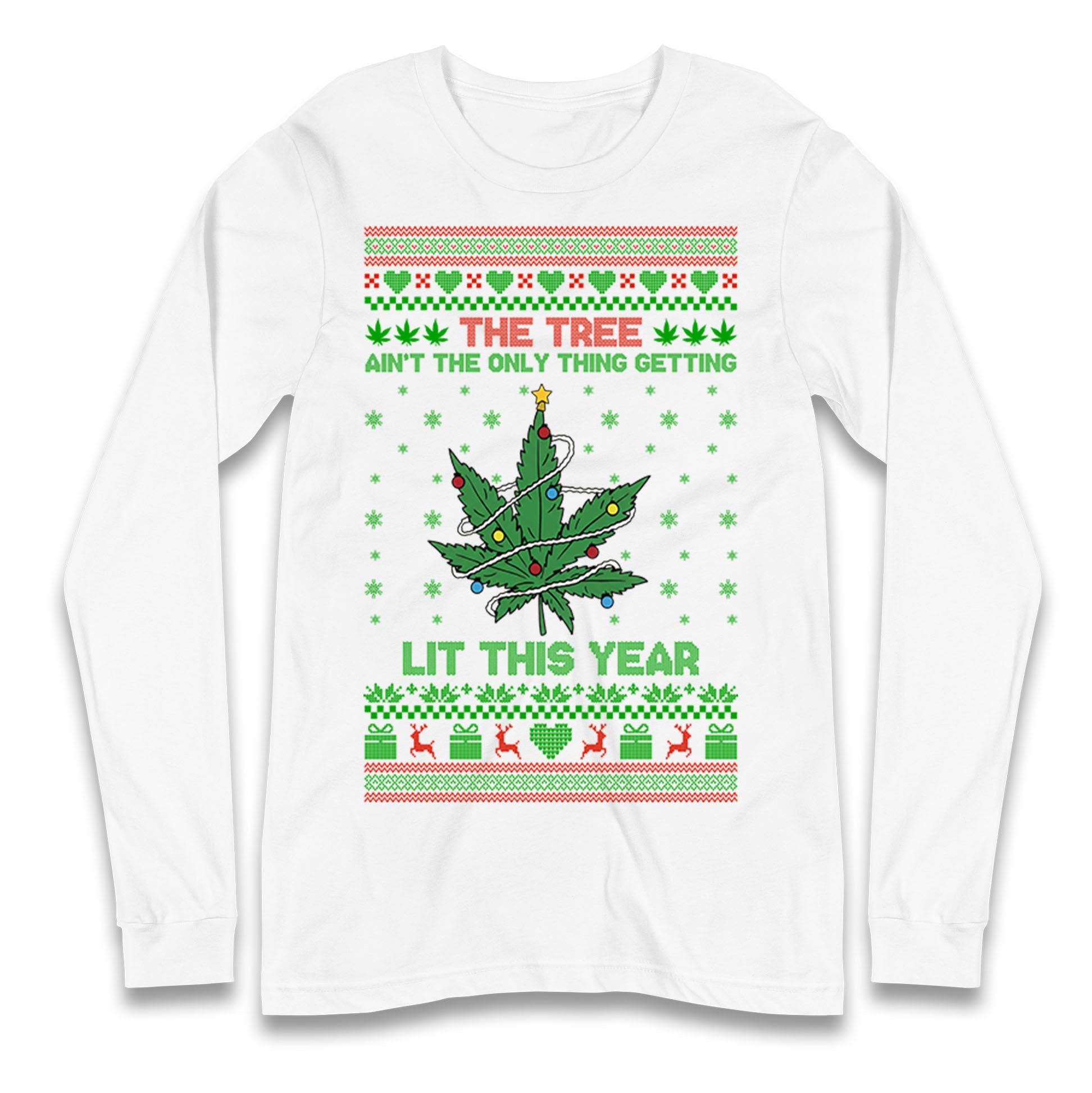 Cannabis Christmas Longsleeve T Shirt 