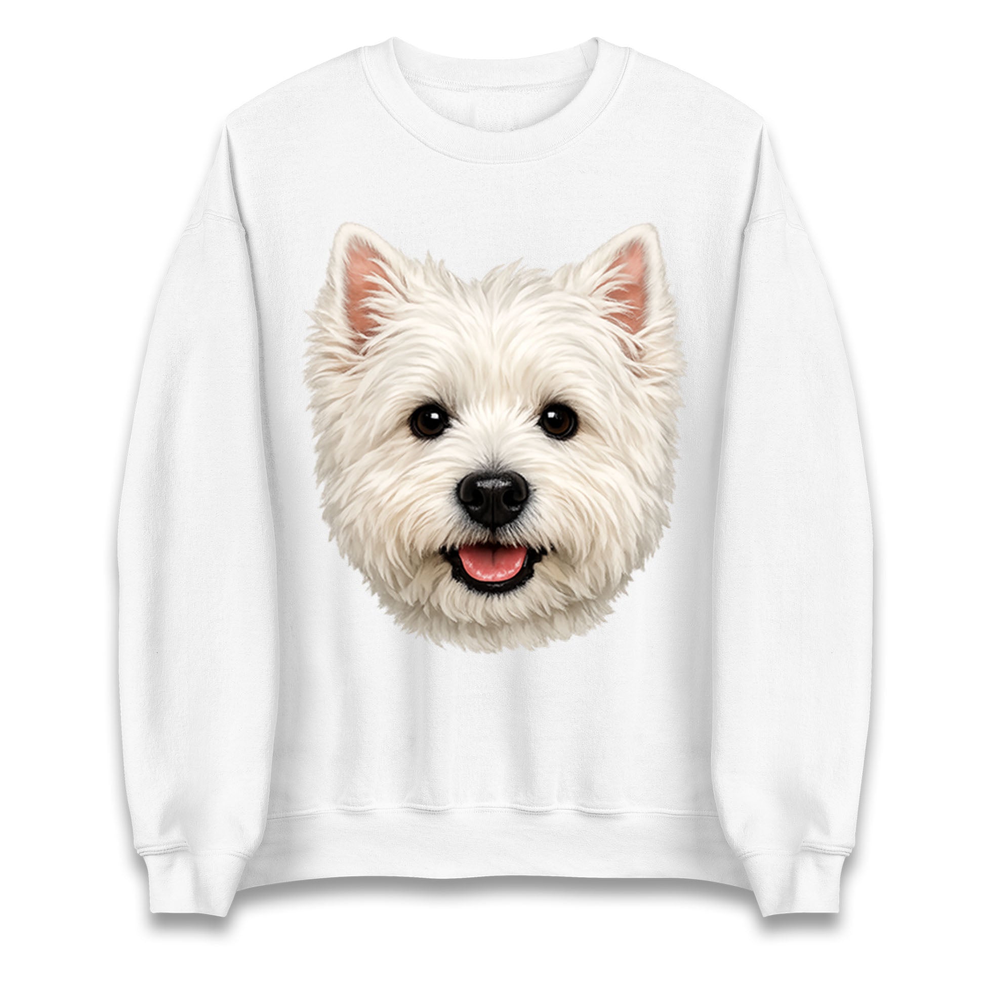 West Highland White Terrier Dog Face Kids Jumper