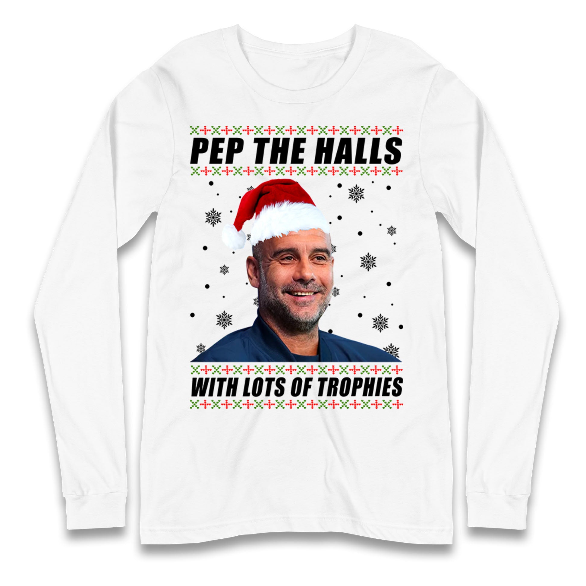 Pep Guardiola Christmas Longsleeve T Shirt