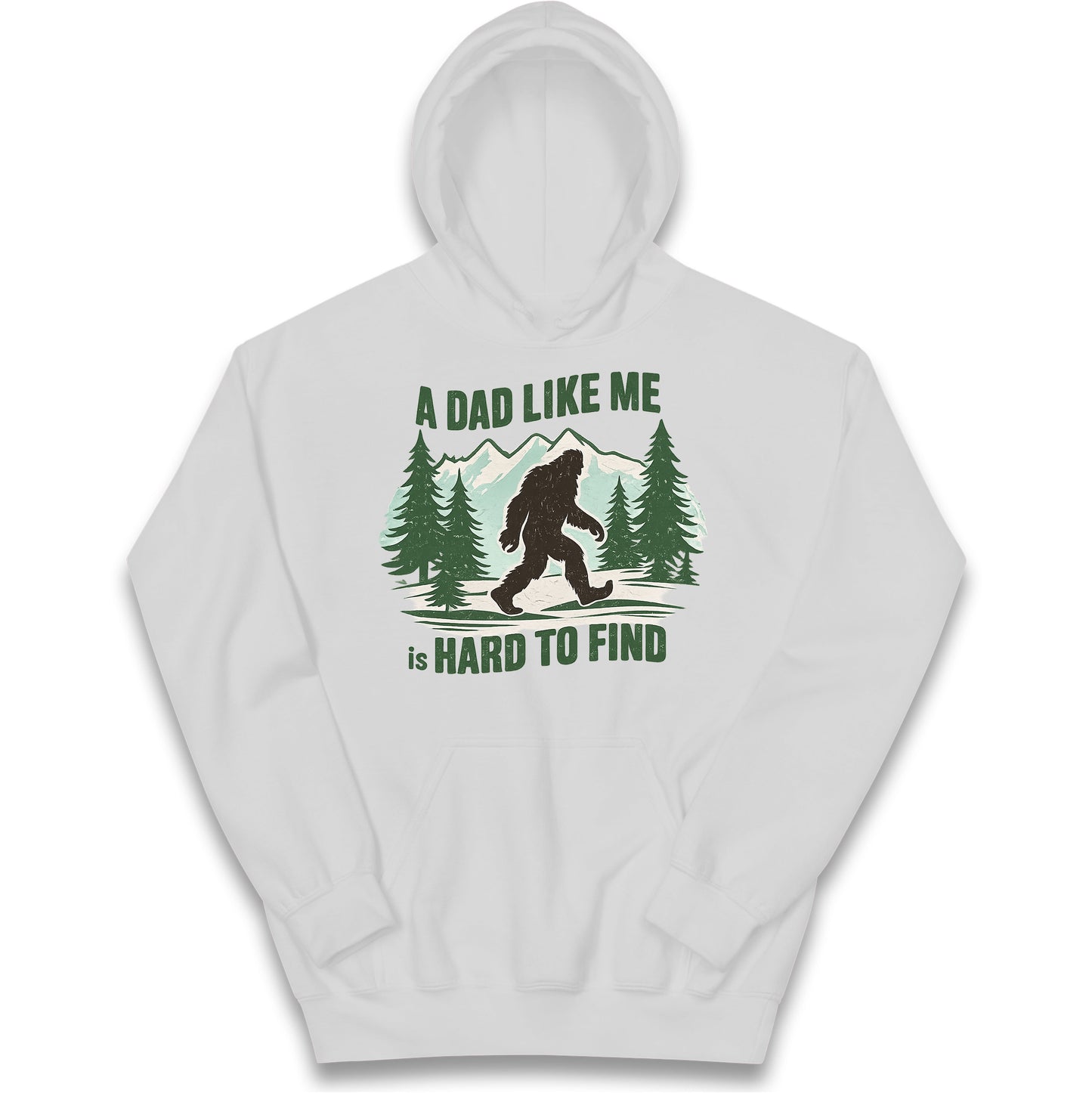Retro Funny Bigfoot Dad Kids Hoodie