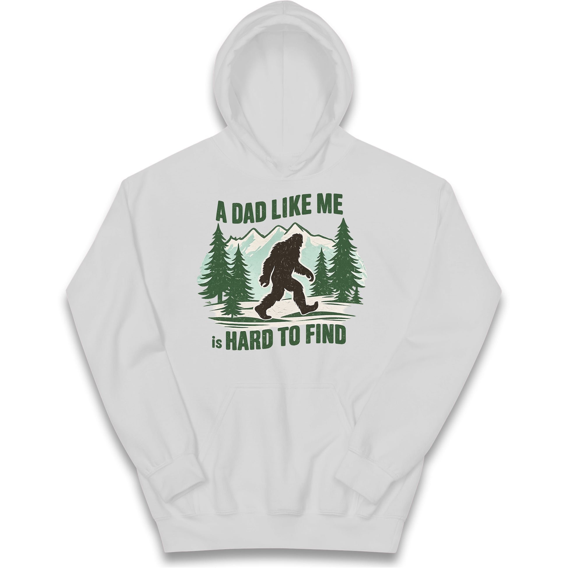 Retro Funny Bigfoot Dad Kids Hoodie