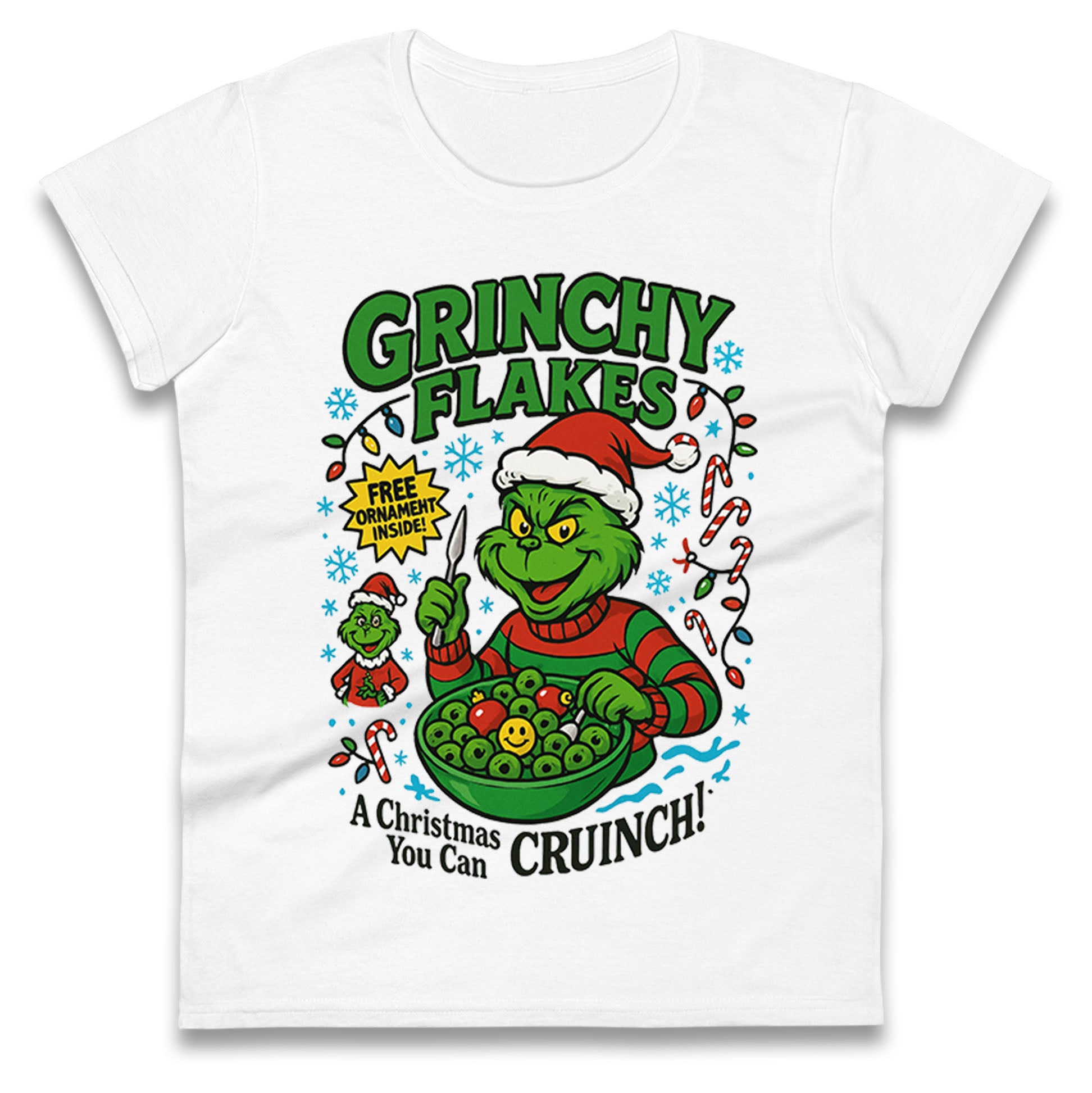 Grinch Christmas Ladies T Shirt 