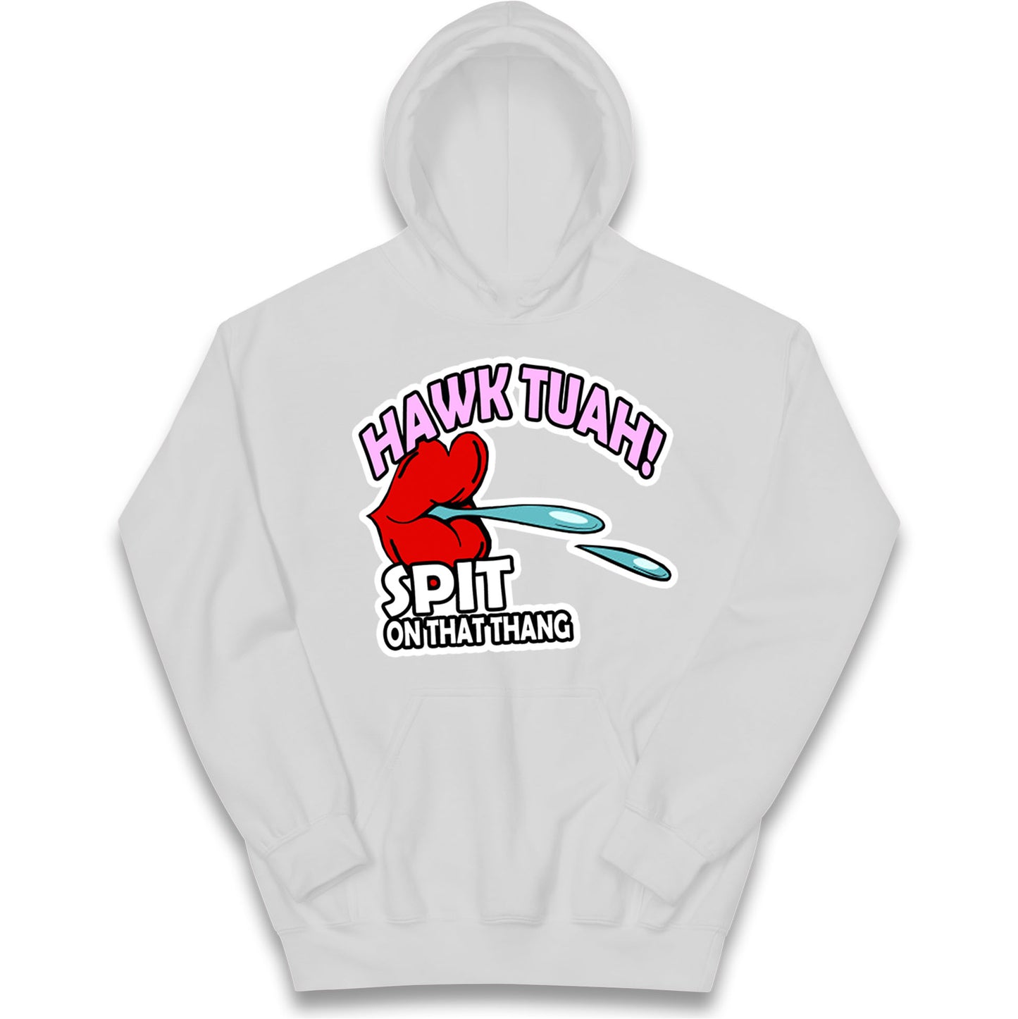 Hawk Tuah Spit on That Thang Kids Hoodie