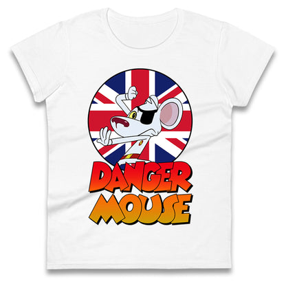 Danger Mouse Union Jack Ladies T Shirt