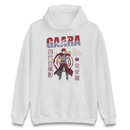 naruto shippuden gaara the fourth kazekage hoodie