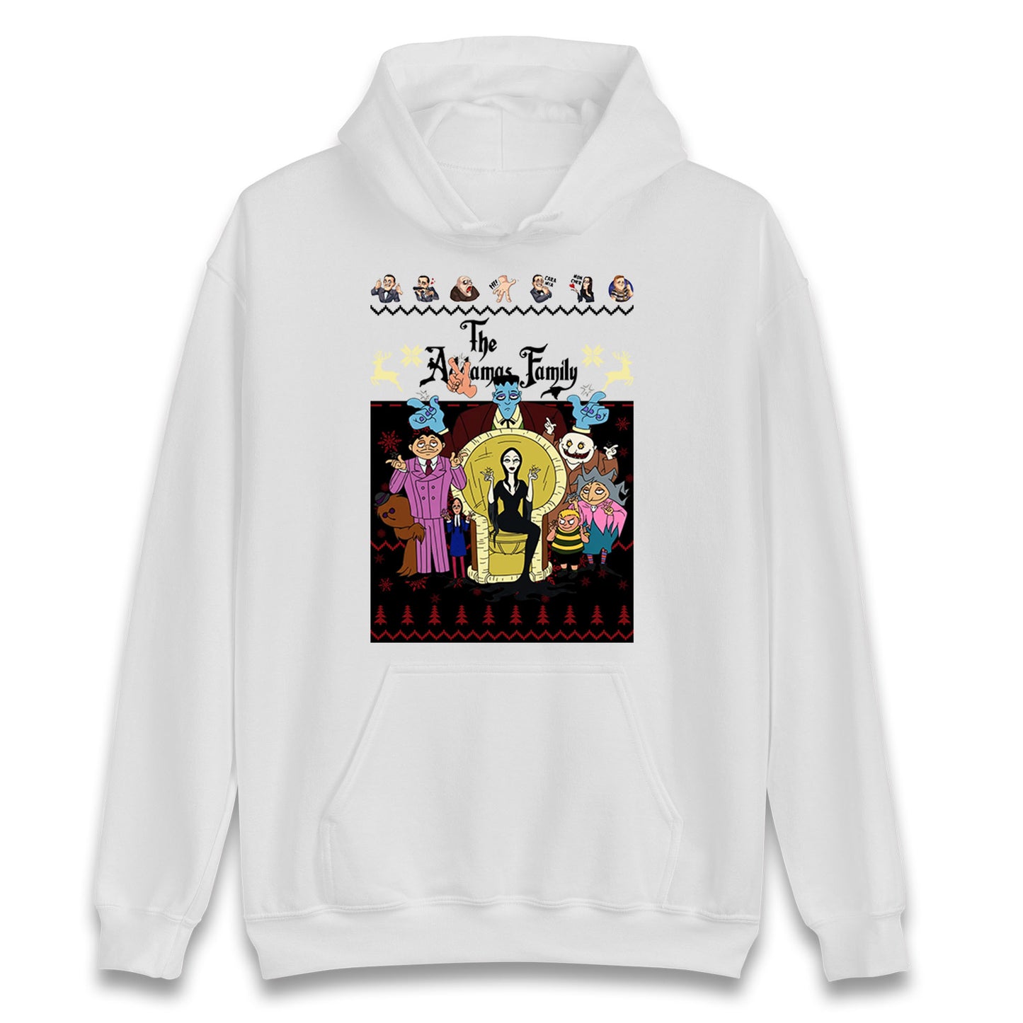 Scary Addams Christmas Hoodie