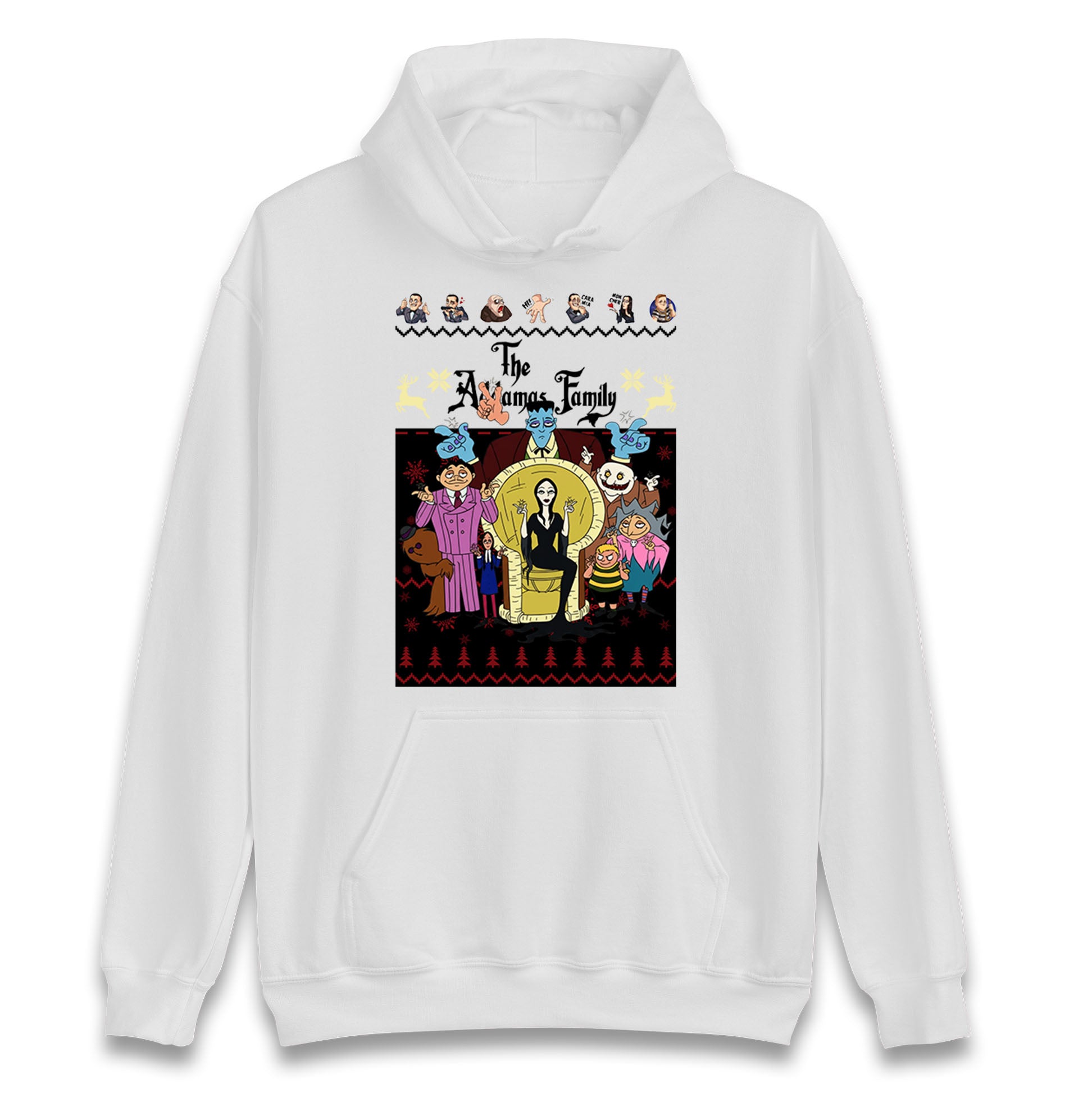 Scary Addams Christmas Hoodie